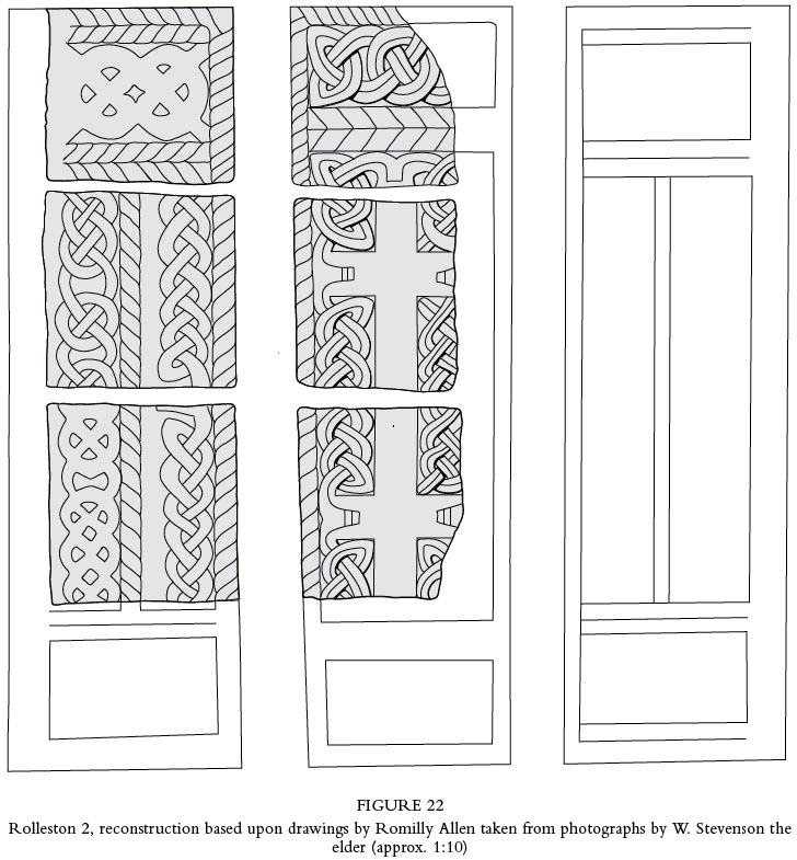 Fig 22: Rolleston 2: Reconstruction based upon drawings by Romilly Allen Taken from photographs by W Stevenson the elder